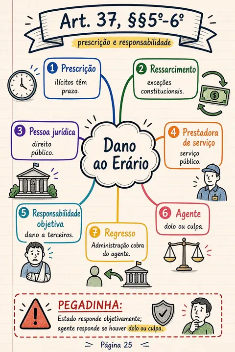 Prévia de mapa mental de Direito Administrativo
