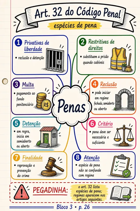 Exemplo visual de Direito Penal